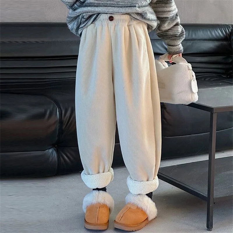 Thick Fleece Kids Cotton Pants