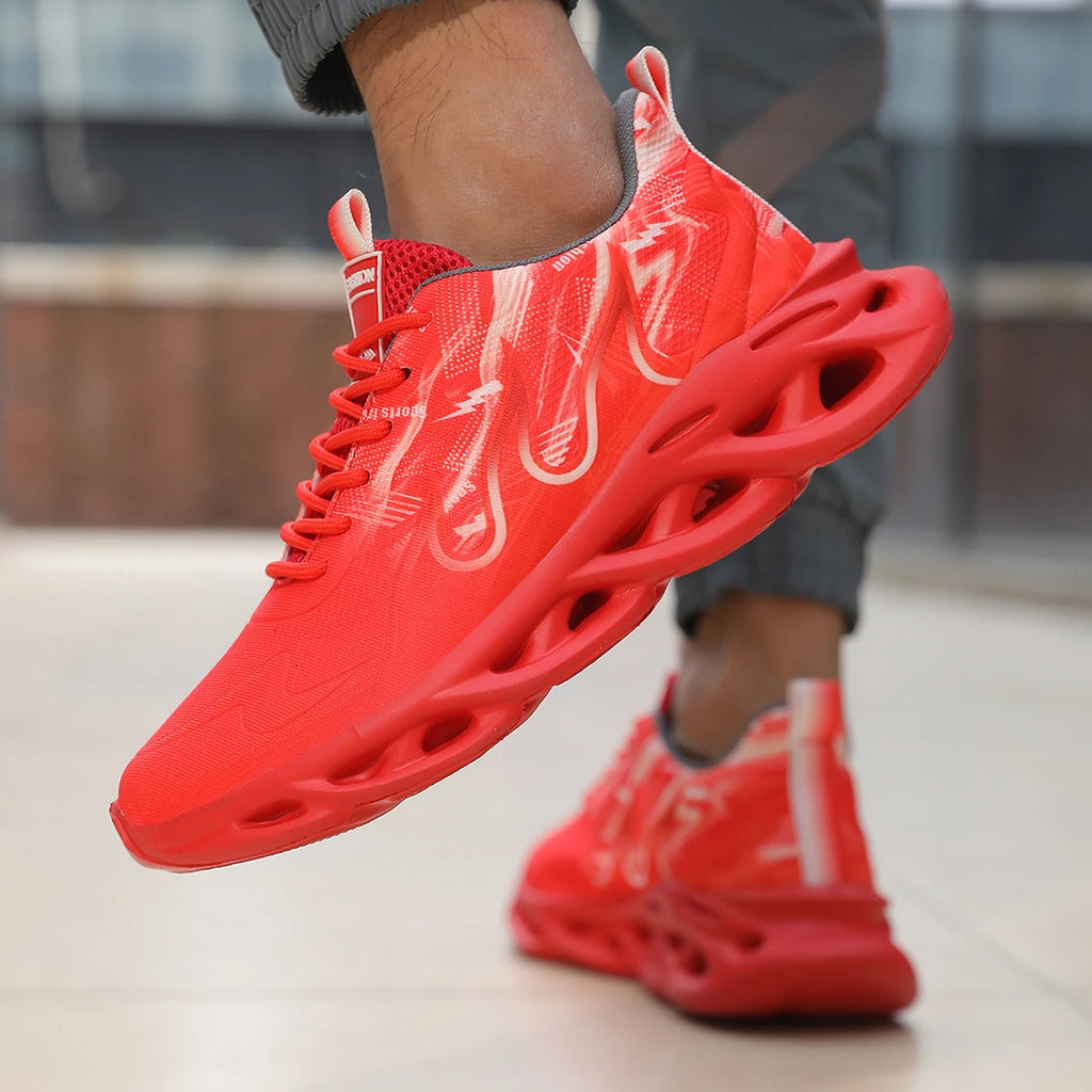 2025 Unisex Running Shoes Men Women Lightweight Mesh Breathable Comfortable Flat Soft Tennis Shoes Summer Lace-up Sneakers Man