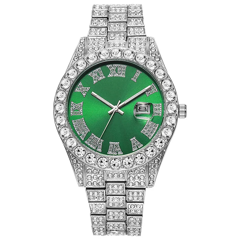 Diamond Gold Quartz Watch