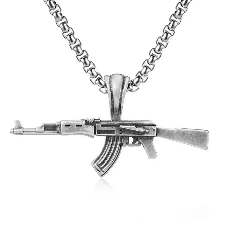 Ak-47 Submachine Gun Necklace
