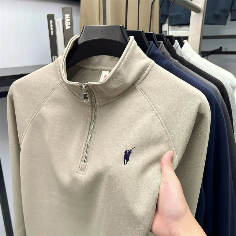Men’s polo Half zip hoodie