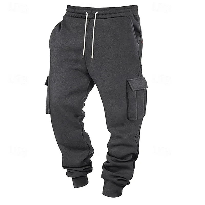 Men Multi-Pocket Workwear Sports Long  Pants