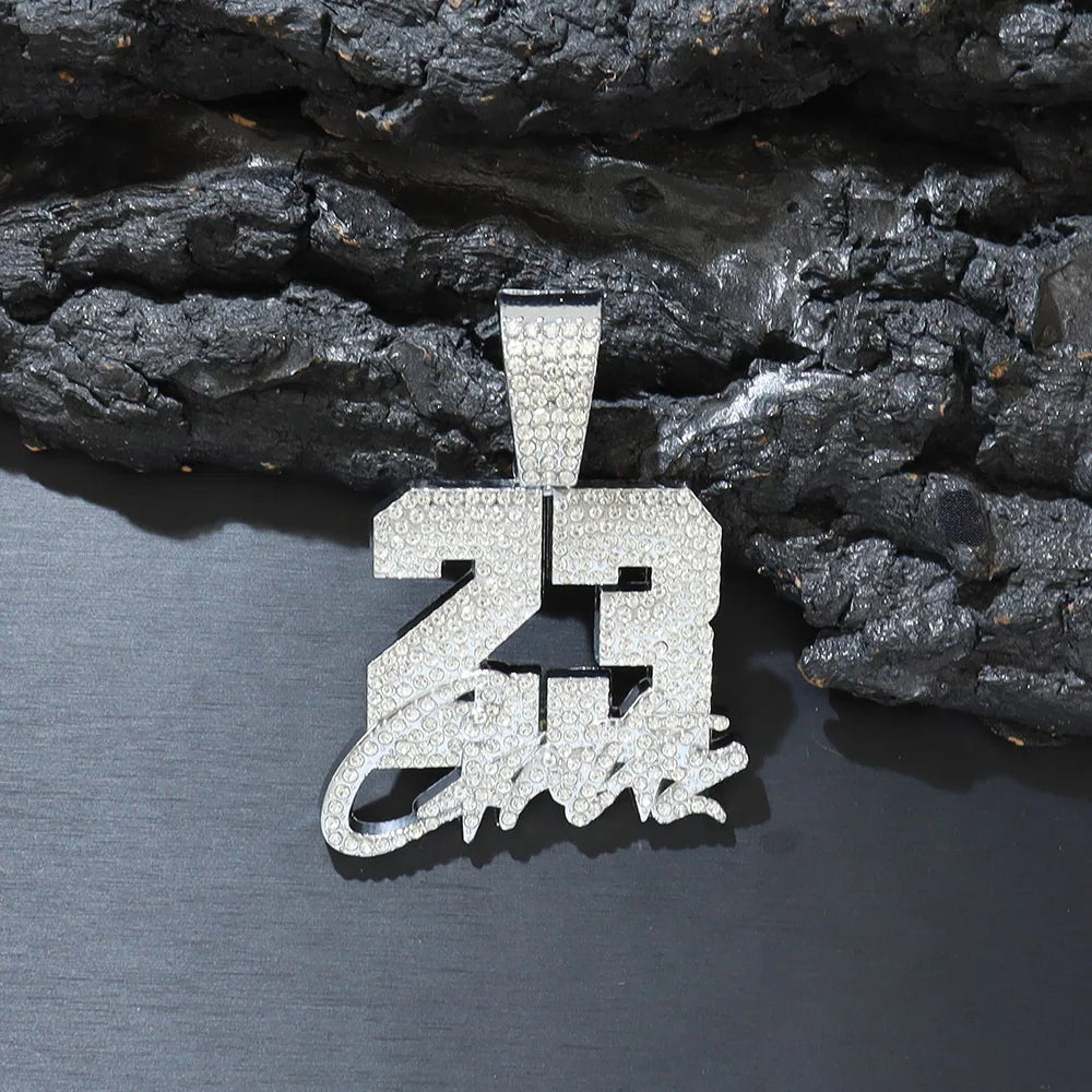 Hip Hop Number 23 Pendant Necklace