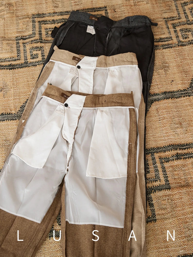 Winter Thick Warm Naples High Waist Straight Pants