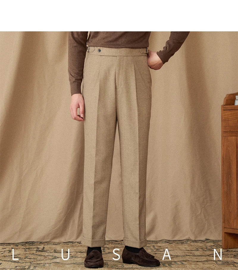 Winter Thick Warm Naples High Waist Straight Pants