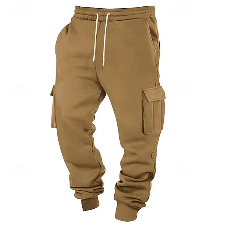 Men Multi-Pocket Workwear Sports Long  Pants