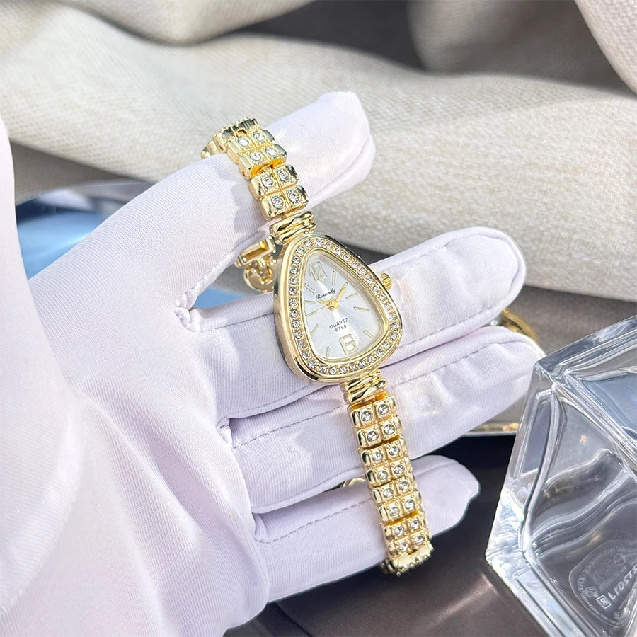 Women's diamond-set luxury watch