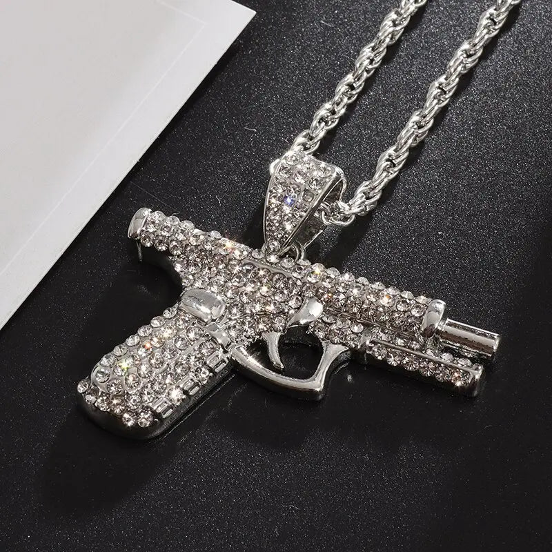 Submachine Gun Necklace