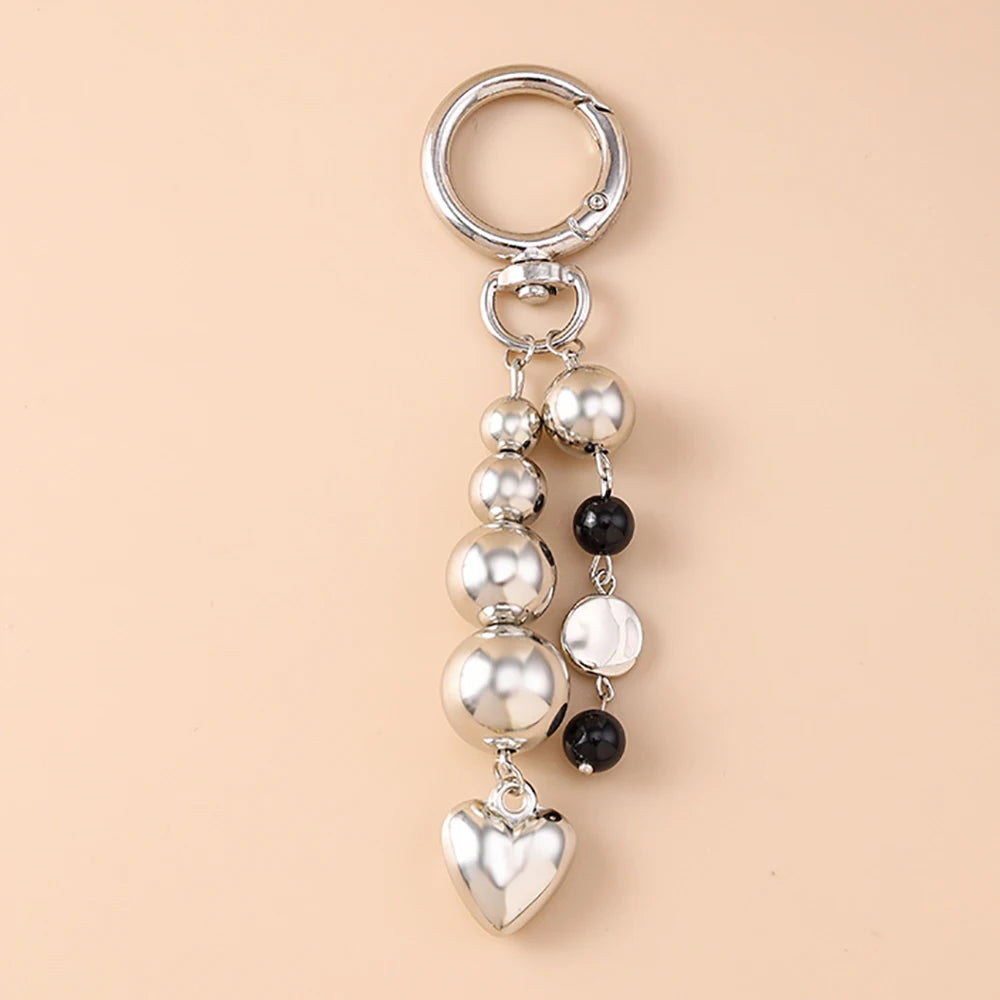 Bowknot Love Heart Keychain