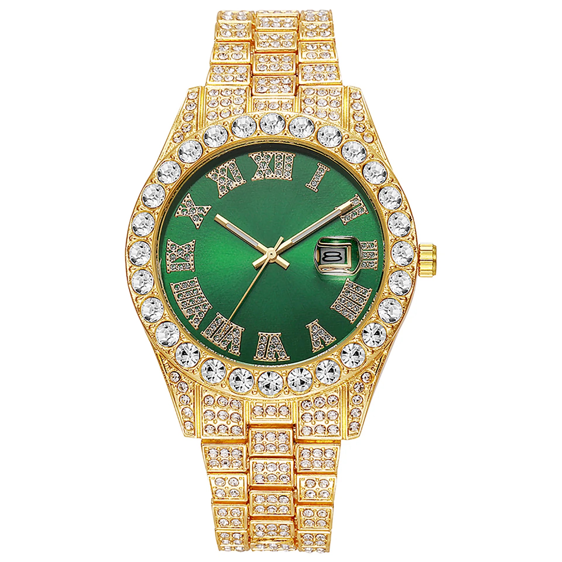 Diamond Gold Quartz Watch