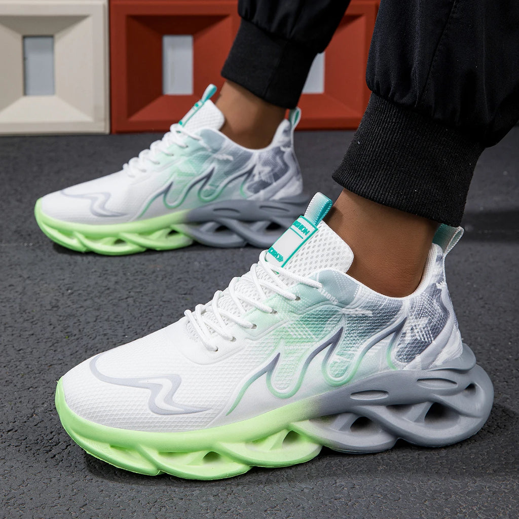 2025 Unisex Running Shoes Men Women Lightweight Mesh Breathable Comfortable Flat Soft Tennis Shoes Summer Lace-up Sneakers Man