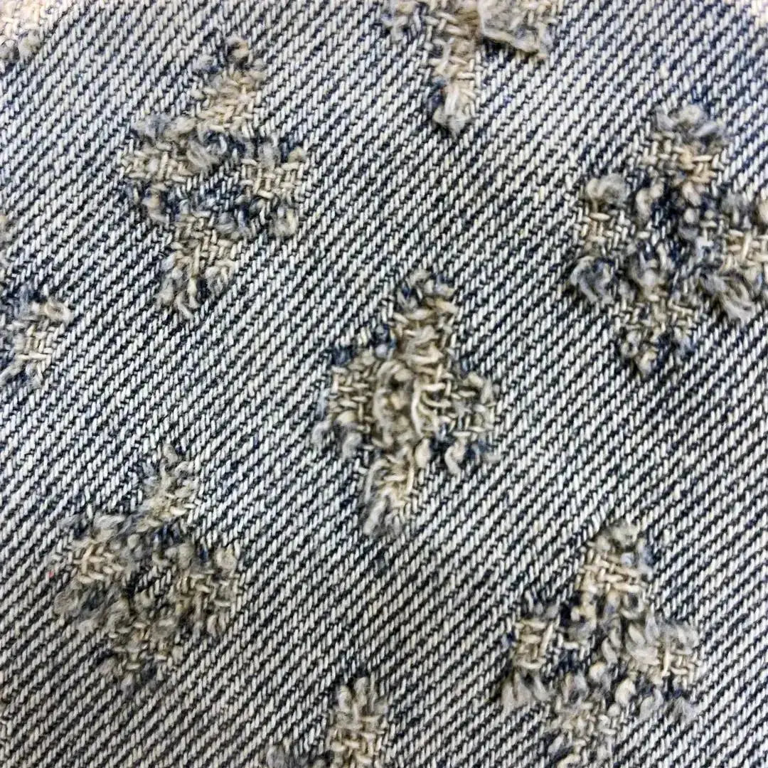 American Y2K Light Luxury Quality Retro Denim Shorts Summer Hip Hop INS Men Loose Shave Jacquard Couple Denim Five Point Pants