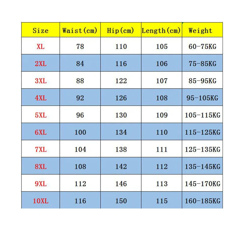 10XL Oversize Casual Pants Men Plus Size Camouflage Trousers Loose Wide Leg Baggy Streetwear Pants Man Big Size Clothing Pants