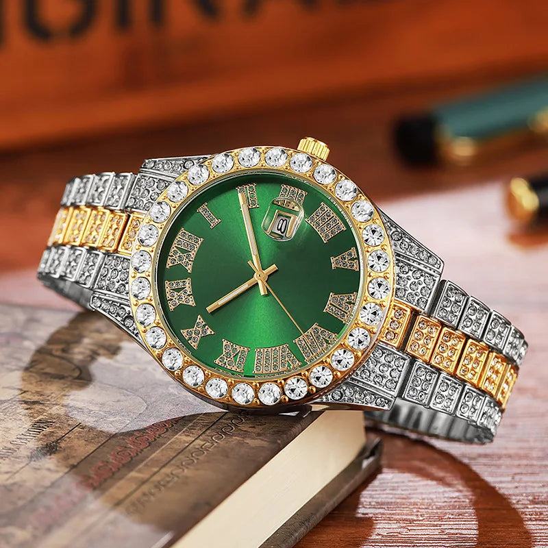 Diamond Gold Quartz Watch