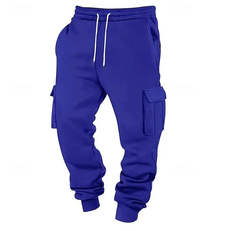 Men Multi-Pocket Workwear Sports Long  Pants