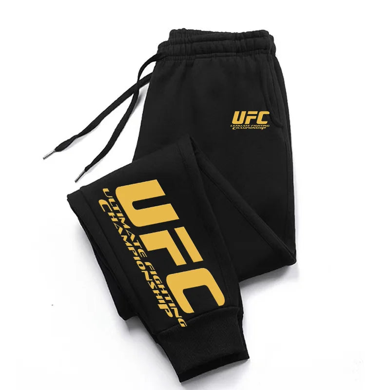 UFC brand men's and women's sportswear pants.