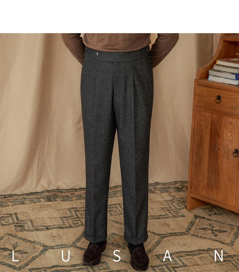 Winter Thick Warm Naples High Waist Straight Pants