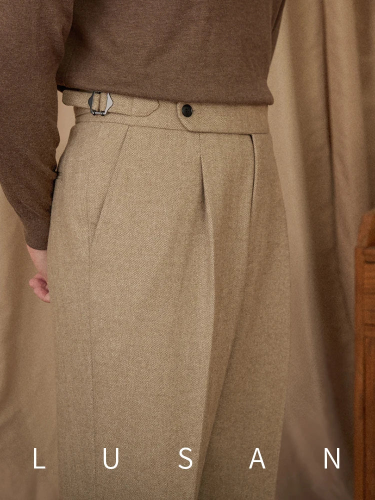 Winter Thick Warm Naples High Waist Straight Pants