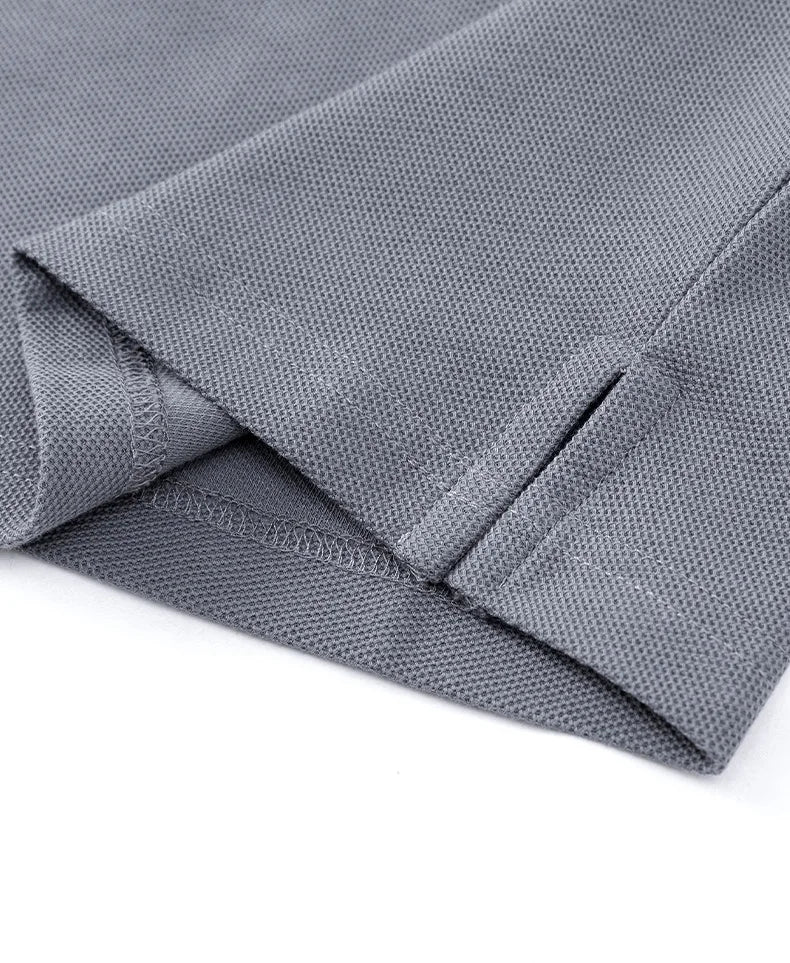 100% pure cotton summer new fashionable men's shortsleeved luxury customized business polo shirt exquisite embroidery Tshirt top