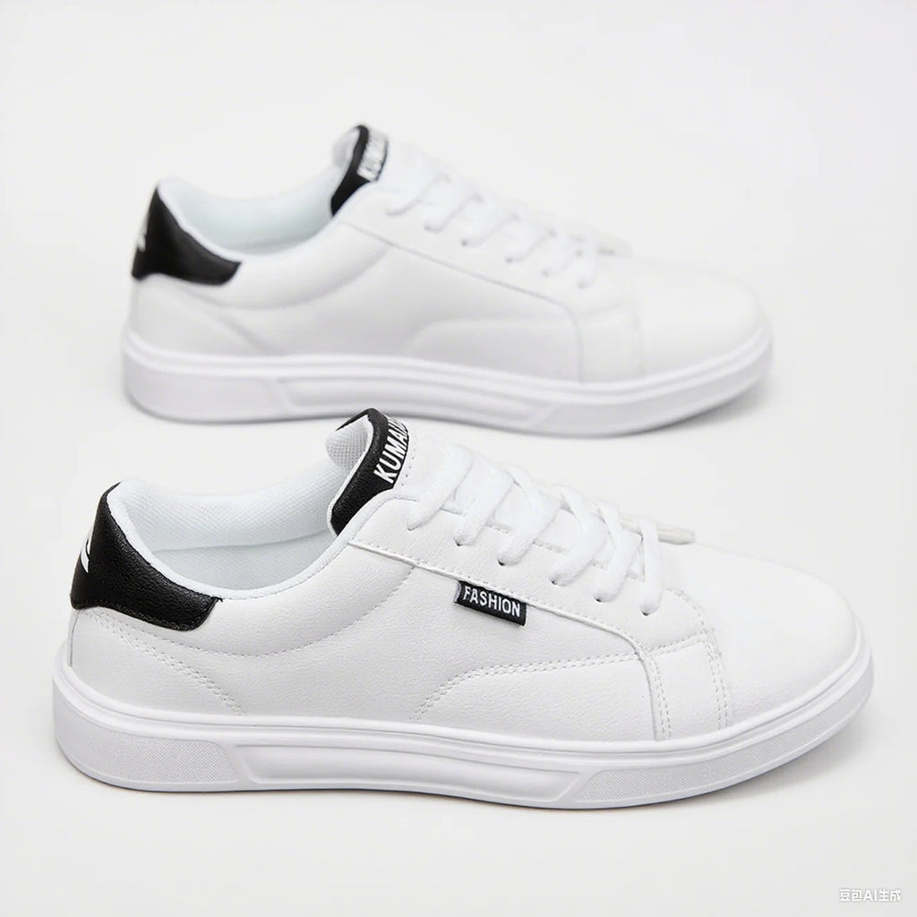 White Black Men Skateboard Shoes