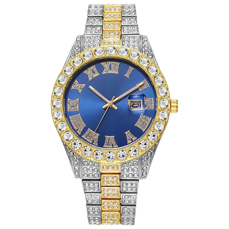 Diamond Gold Quartz Watch