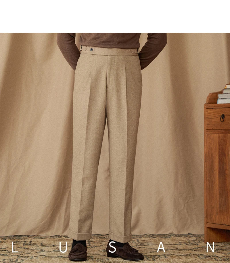 Winter Thick Warm Naples High Waist Straight Pants
