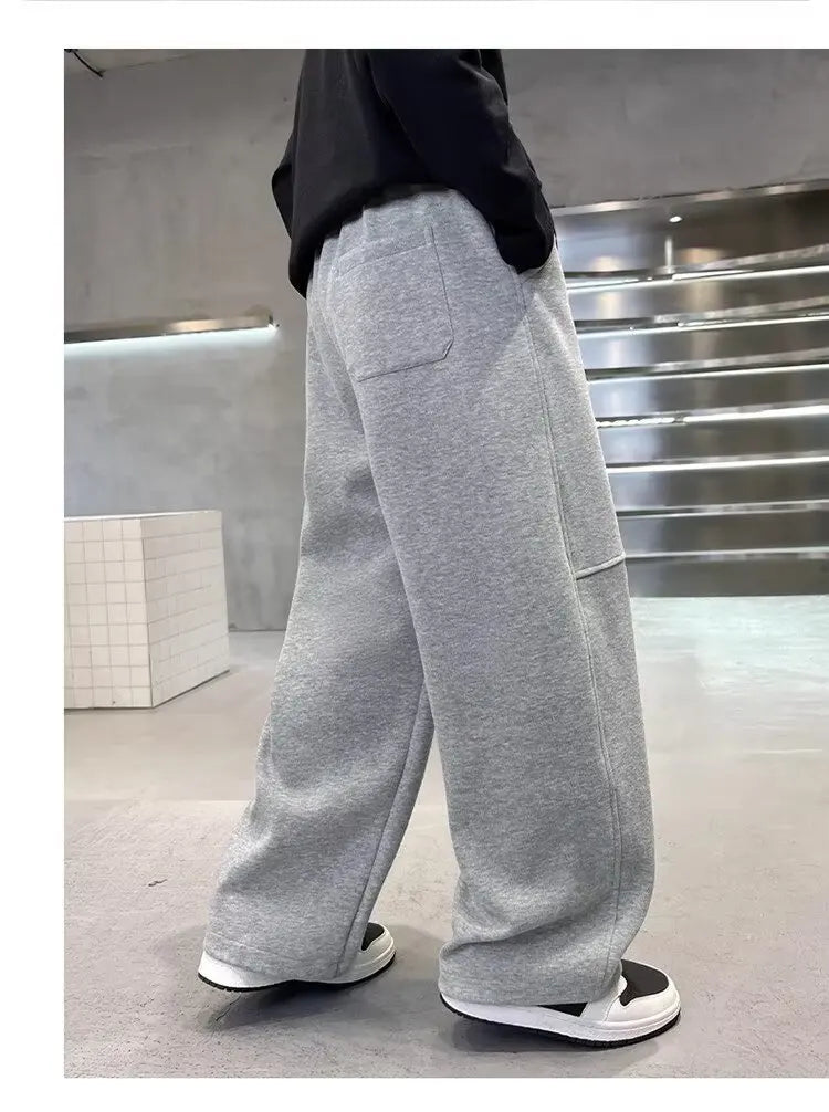 Kids Loose Cotton Sports Pants