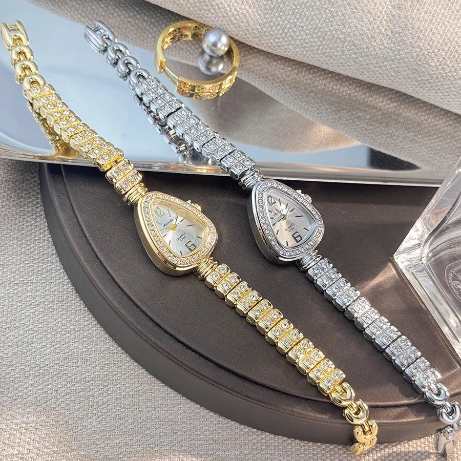 Women's diamond-set luxury watch