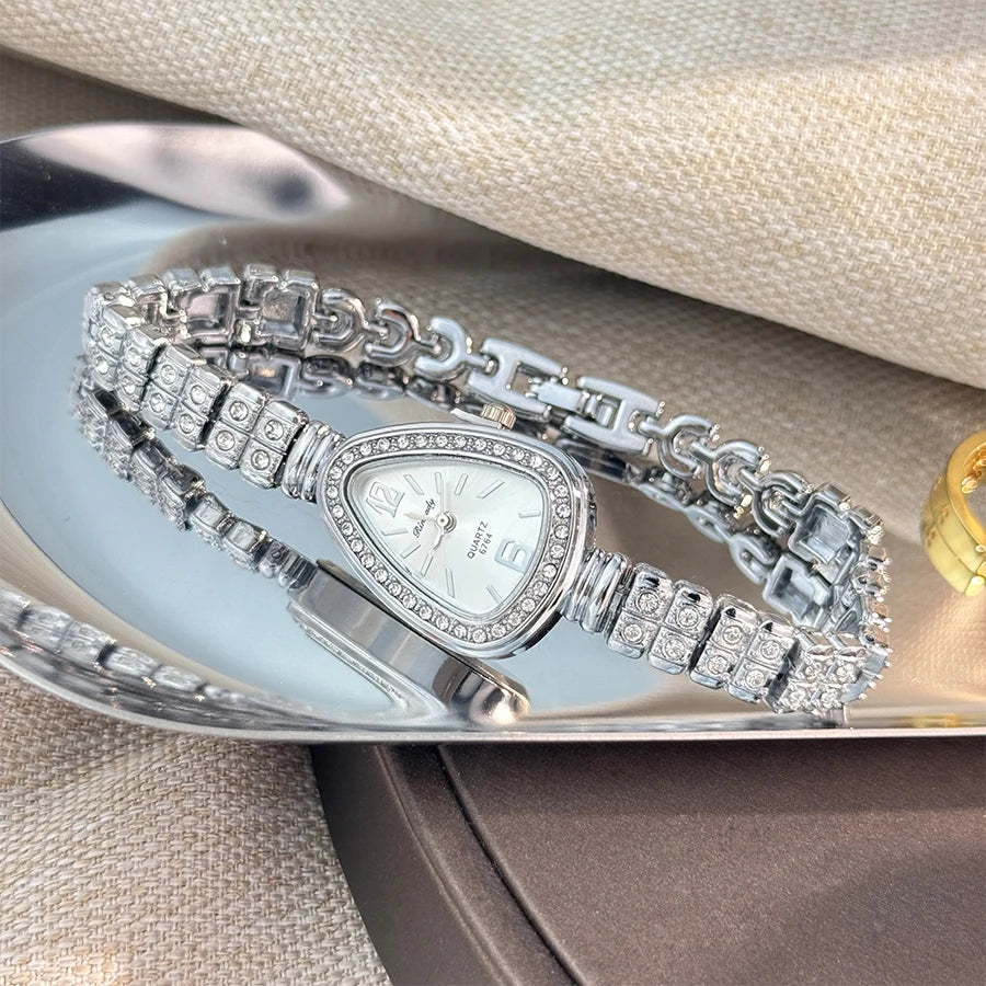 Women's diamond-set luxury watch