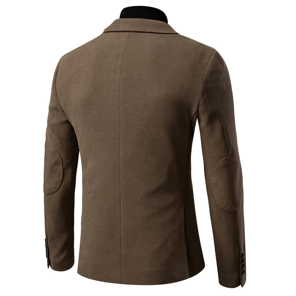 AIOPESON Winter Slim Fit Business  Jacket with Pocket Male blazer