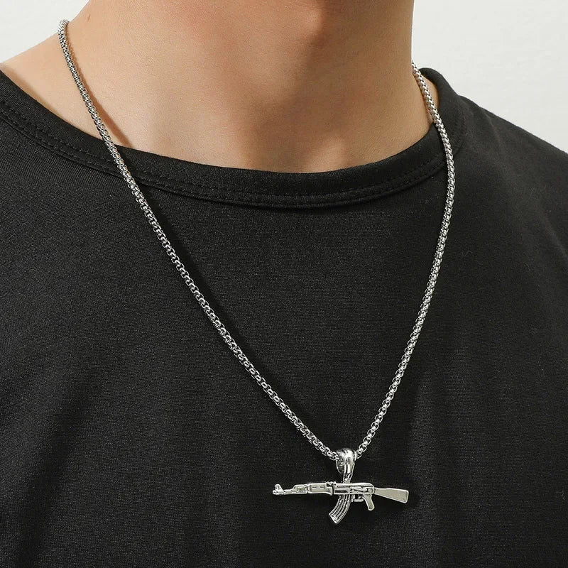 Ak-47 Submachine Gun Necklace