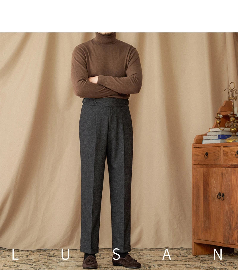 Winter Thick Warm Naples High Waist Straight Pants