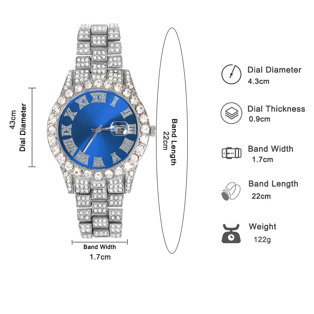 Quartz Watch Set With Necklace