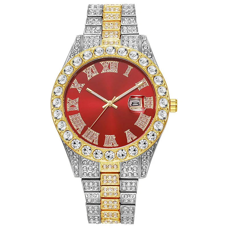 Diamond Gold Quartz Watch