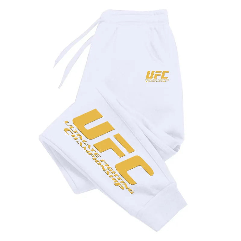 UFC brand men's and women's sportswear pants.