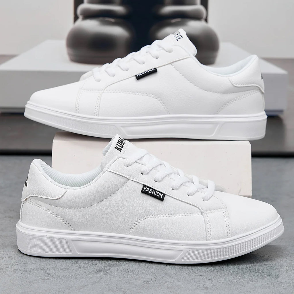 White Black Men Skateboard Shoes