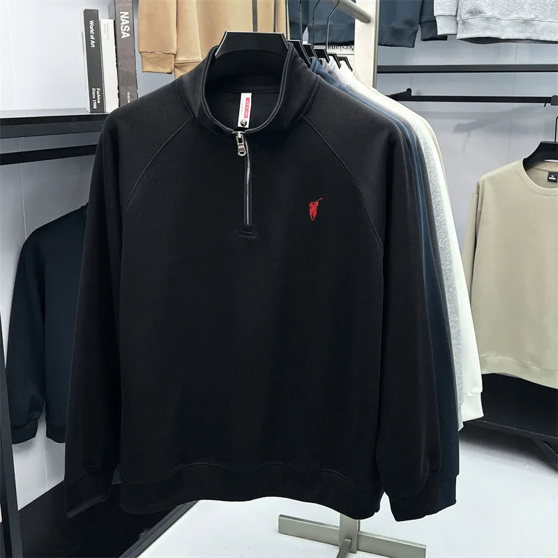 Men’s polo Half zip hoodie