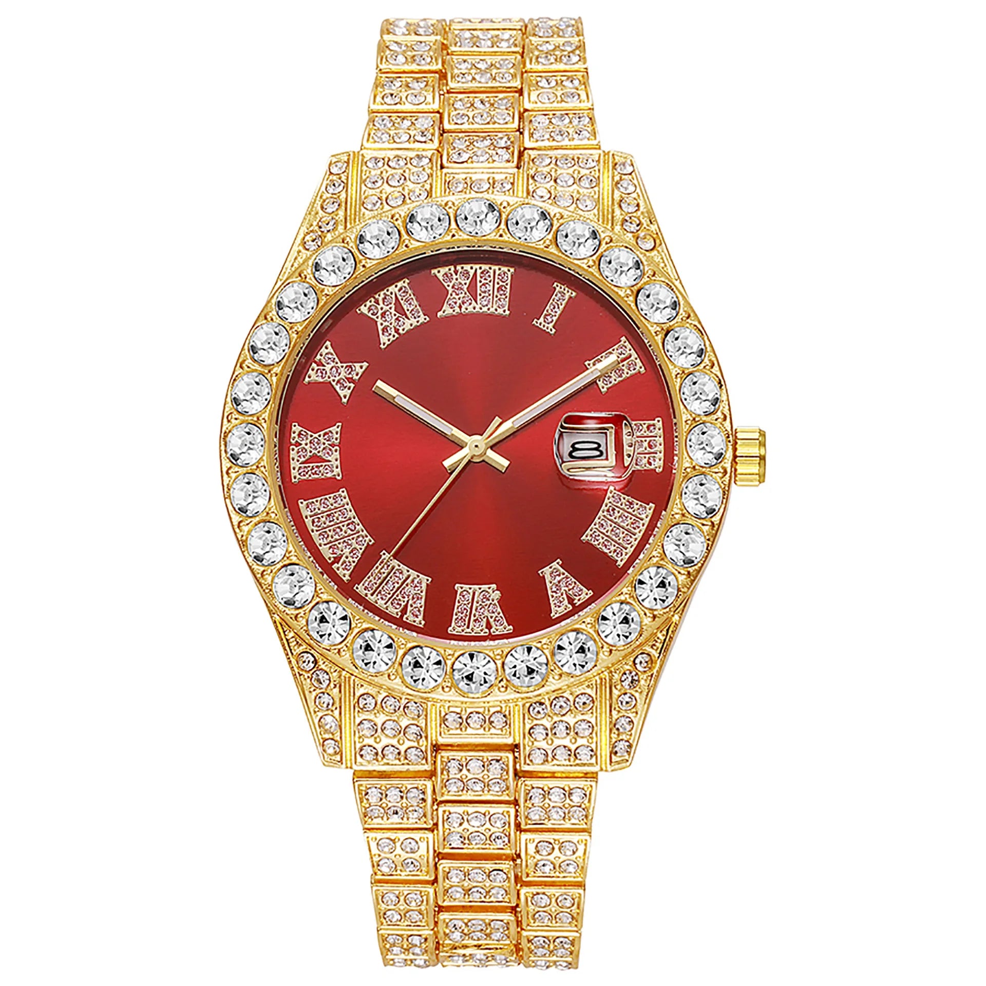 Diamond Gold Quartz Watch