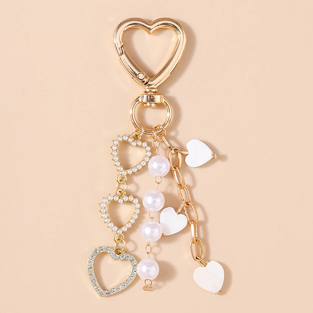 Bowknot Love Heart Keychain
