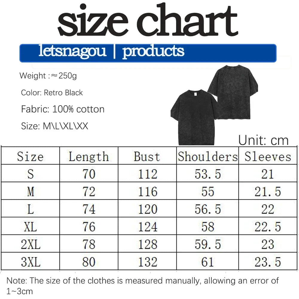 Anime Baki Haman Tshirts Harajuku Vintage 100% Cotton 2024 New Washed T Shirt For Men Hip Hop Streetwear Oversize T-shirt