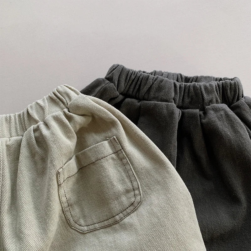 2025 Spring New Children's Harem Pants Loose Kids Wide Leg Pants Fashion Baby Trousers Boys Girls Casual Pants Children Clothes