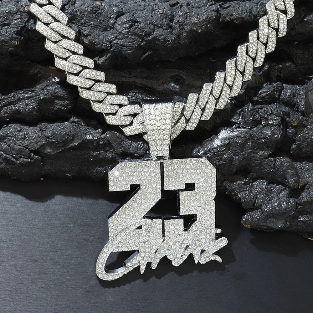 Hip Hop Number 23 Pendant Necklace