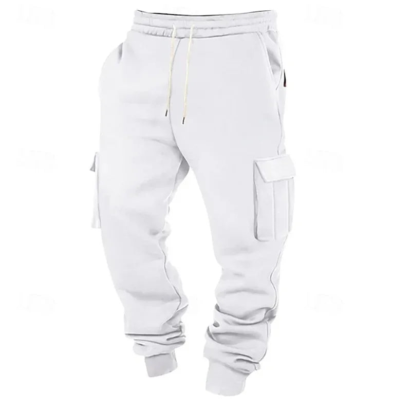 Men Multi-Pocket Workwear Sports Long  Pants