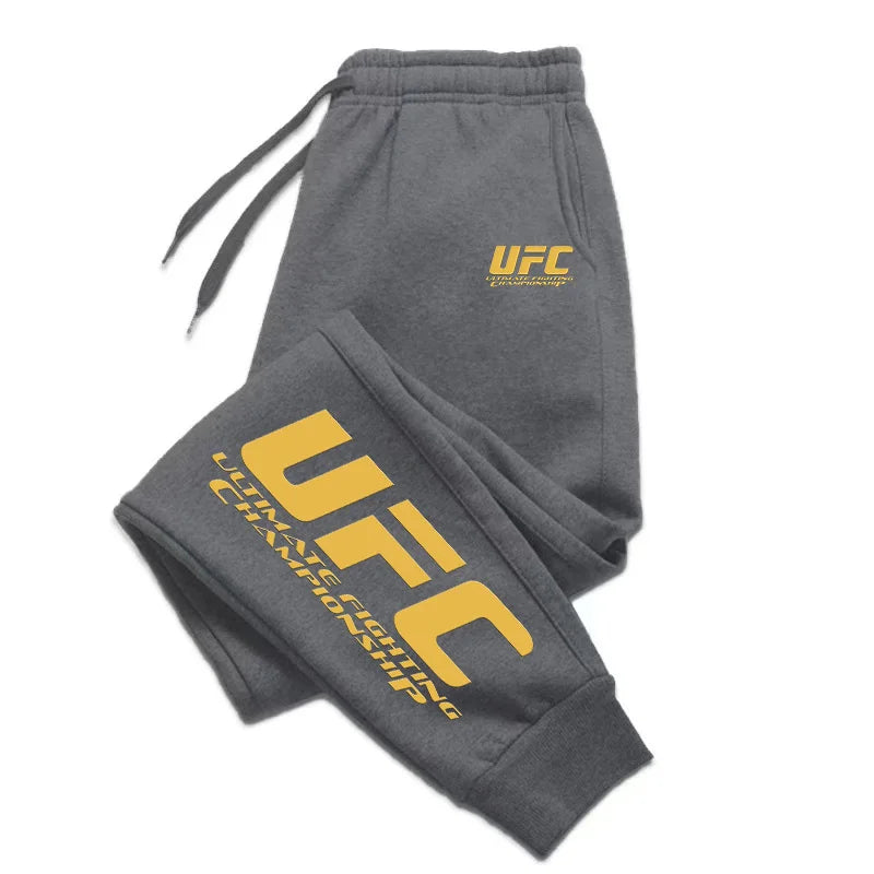 UFC brand men's and women's sportswear pants.