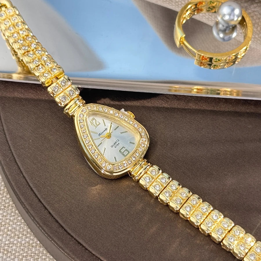 Women's diamond-set luxury watch