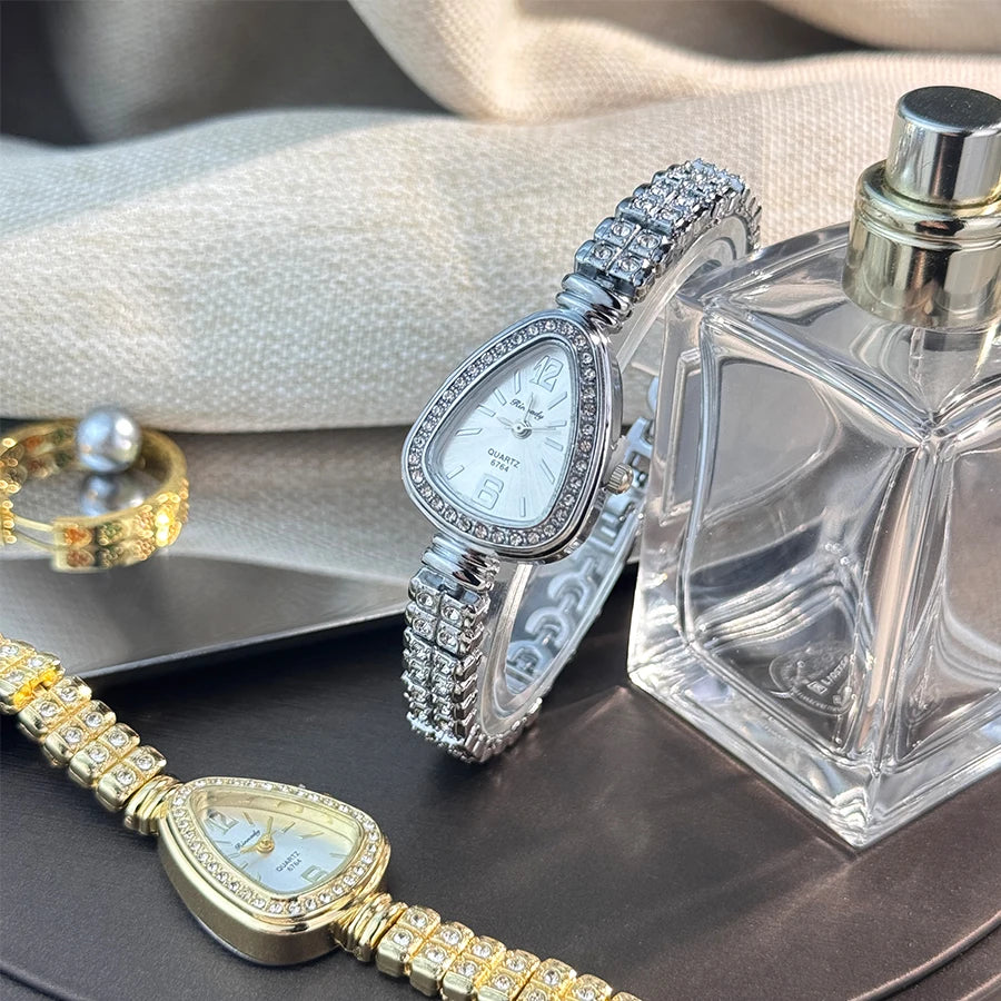 Women's diamond-set luxury watch