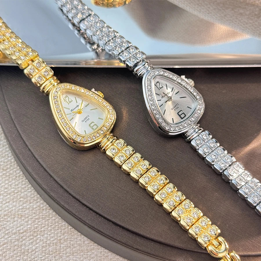 Women's diamond-set luxury watch