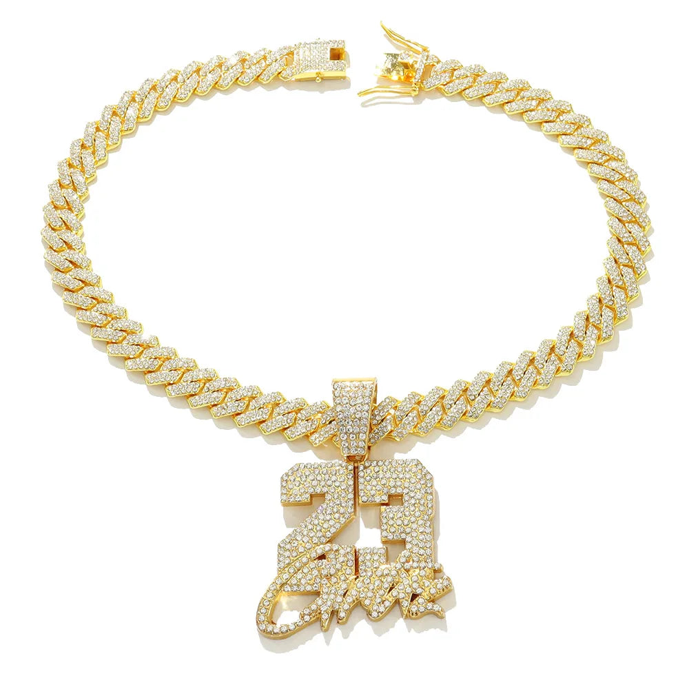 Hip Hop Number 23 Pendant Necklace