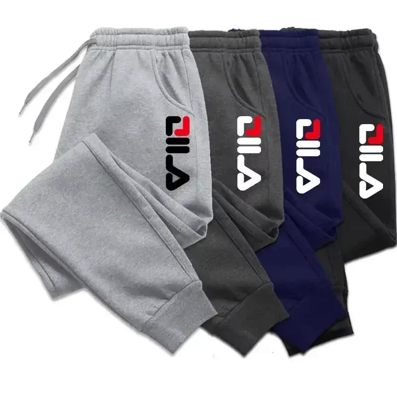Autumn Winter Men's Joggers Drawstring Casual Pants Fleece Sweatpants Workout Running Gym Fitness Sports Trousers WK007