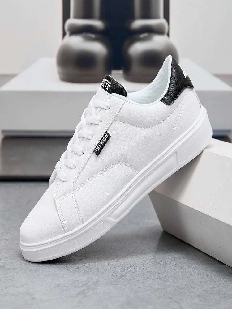 White Black Men Skateboard Shoes